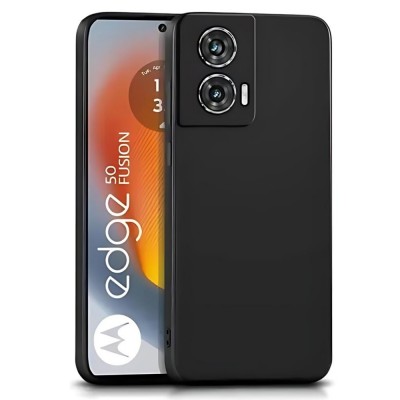 Силиконов кейс iPaky матиран, За Motorola Edge 50 Fusion, Черен