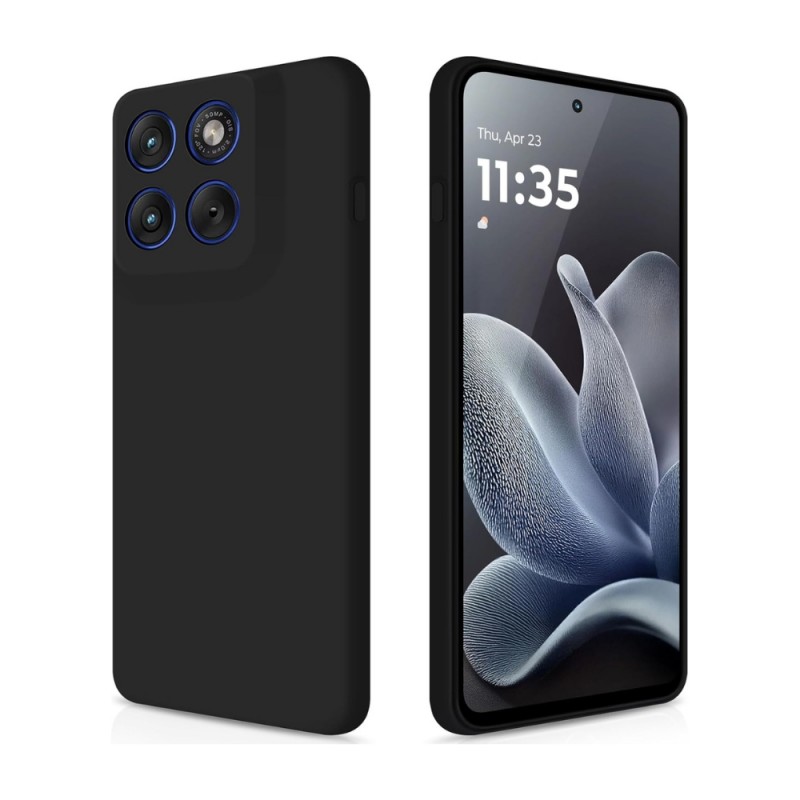 Силиконов кейс iPaky матиран, За Motorola Edge 70, Черен