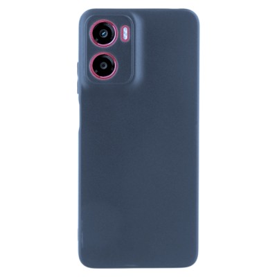 Силиконов кейс iPaky матиран, За Motorola Moto G05/E15, Тъмносин