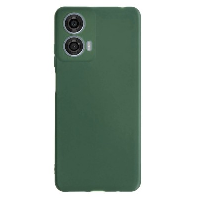 Силиконов кейс iPaky матиран, За Motorola Moto G05/E15, Тъмнозелен
