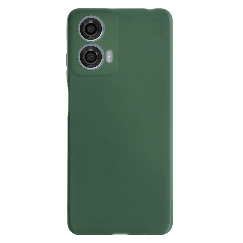 Силиконов кейс iPaky матиран, За Motorola Moto G05/E15, Тъмнозелен