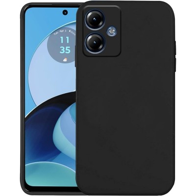 Силиконов кейс iPaky матиран, За Motorola Moto G14, Черен