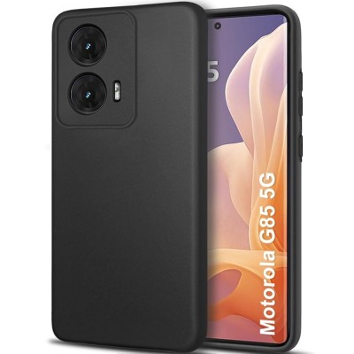 Силиконов кейс iPaky матиран, За Motorola Moto G85, Черен