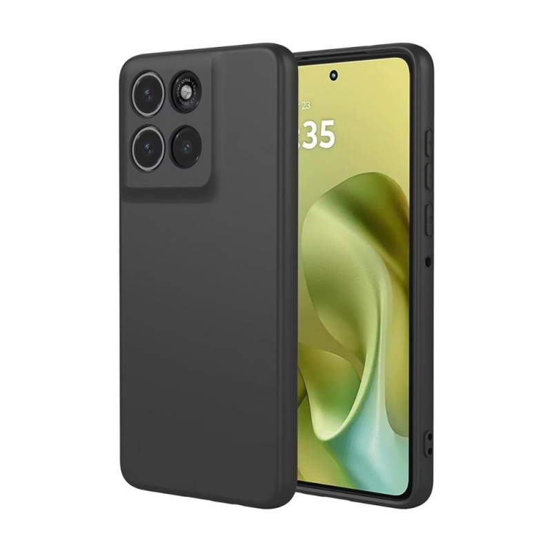 Силиконов кейс iPaky матиран, За Motorola Moto G86 Черен