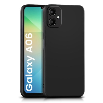 Силиконов кейс iPaky матиран, За Samsung Galaxy A06, Черен