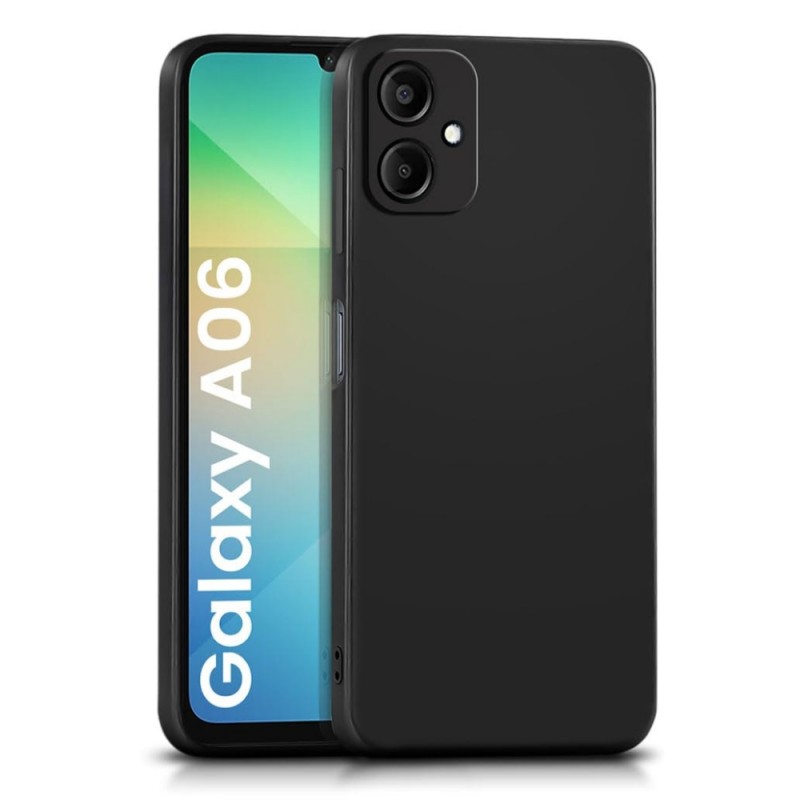 Силиконов кейс iPaky матиран, За Samsung Galaxy A06, Черен