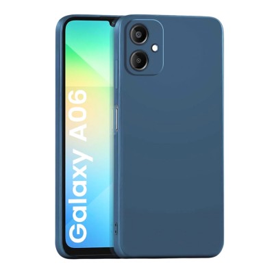 Силиконов кейс iPaky матиран, За Samsung Galaxy A06, Тъмносин