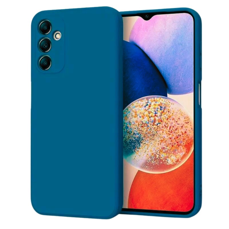 Силиконов кейс iPaky матиран, За Samsung Galaxy A15 4G/5G (A155F/A156B), Тъмносин