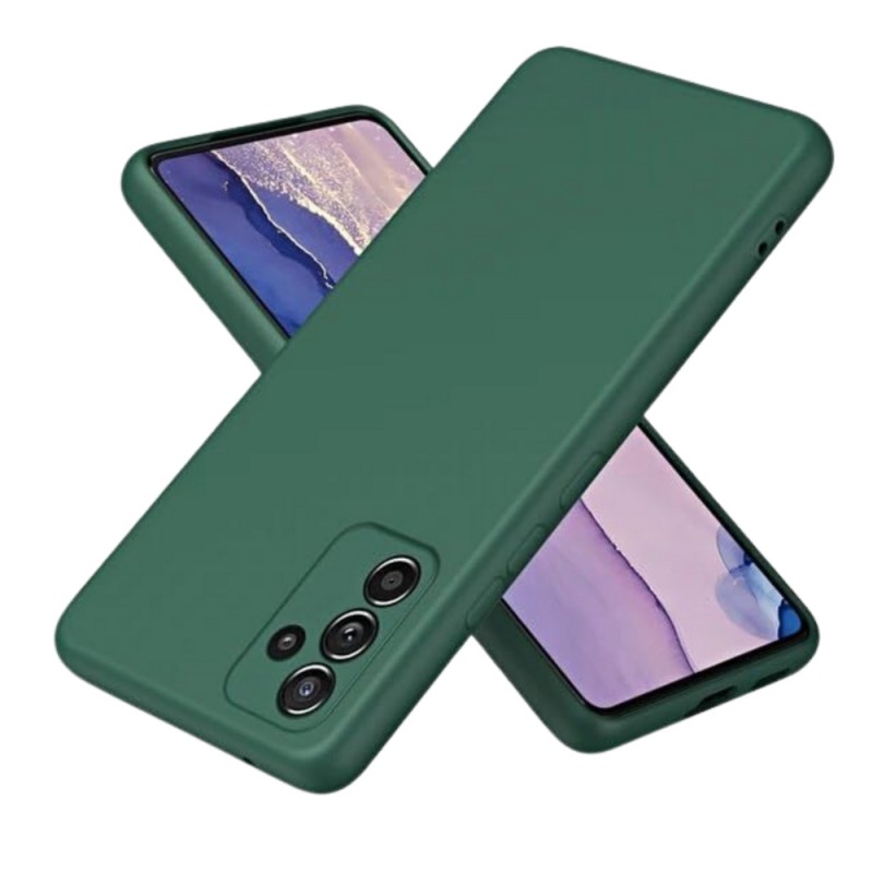 Силиконов кейс iPaky матиран, За Samsung Galaxy A15 4G/5G (A155F/A156B), Тъмнозелен