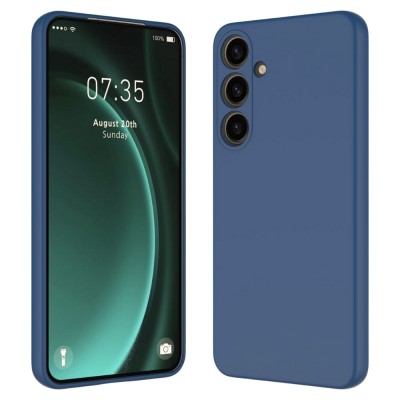 Силиконов кейс iPaky матиран, За Samsung Galaxy A16, Тъмносин