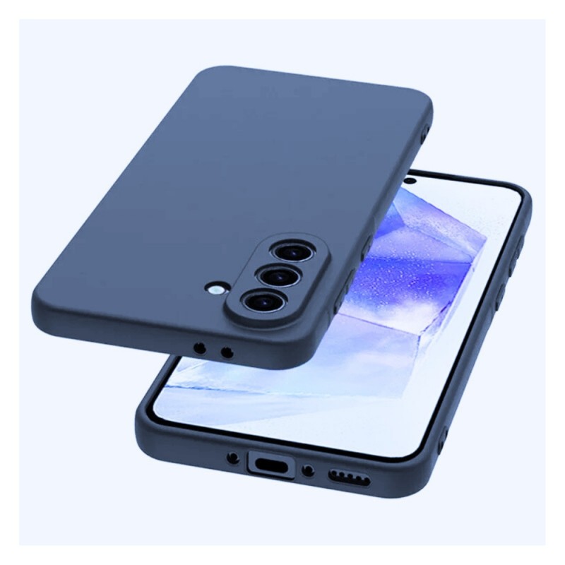 Силиконов кейс iPaky матиран, За Samsung Galaxy A36, Тъмносин