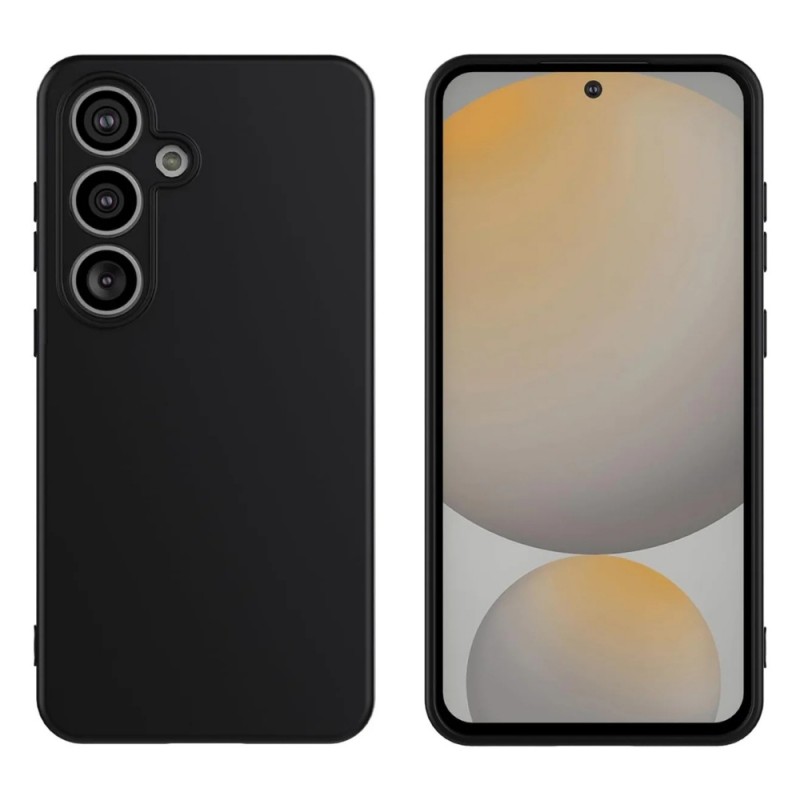 Силиконов кейс iPaky матиран, За Samsung Galaxy S25, Черен