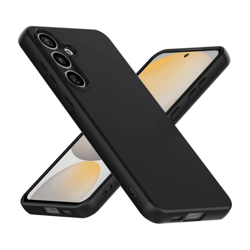 Силиконов кейс iPaky матиран, За Samsung Galaxy S25 FE, Черен