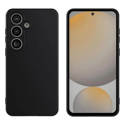 Силиконов кейс iPaky матиран, За Samsung Galaxy S25 Plus, Черен