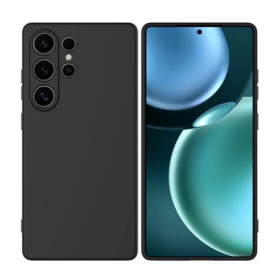 Силиконов кейс iPaky матиран, За Samsung Galaxy S25 Ultra, Черен