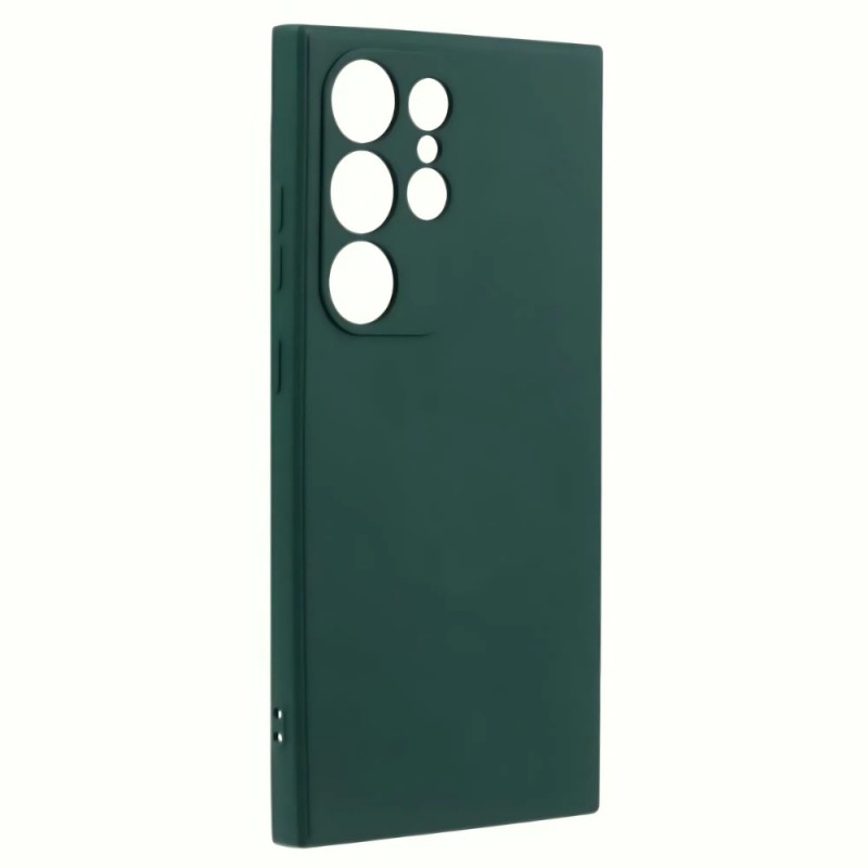Силиконов кейс iPaky матиран, За Samsung Galaxy S25 Ultra, Тъмнозелен