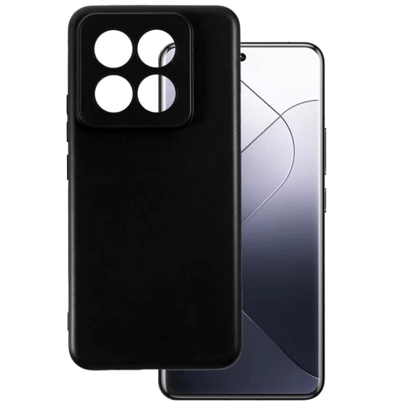 Силиконов кейс iPaky матиран, За Xiaomi 14 5G, Черен