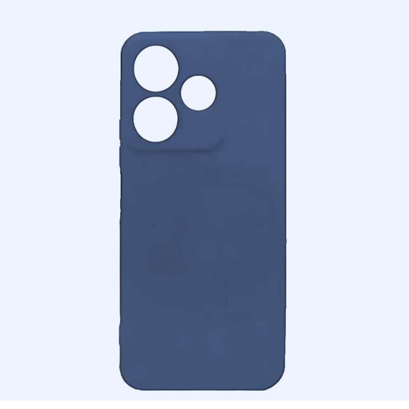 Силиконов кейс iPaky матиран, За Xiaomi Redmi 13, Тъмносин