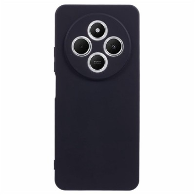 Силиконов кейс iPaky матиран, За Xiaomi Redmi 14C, Черен