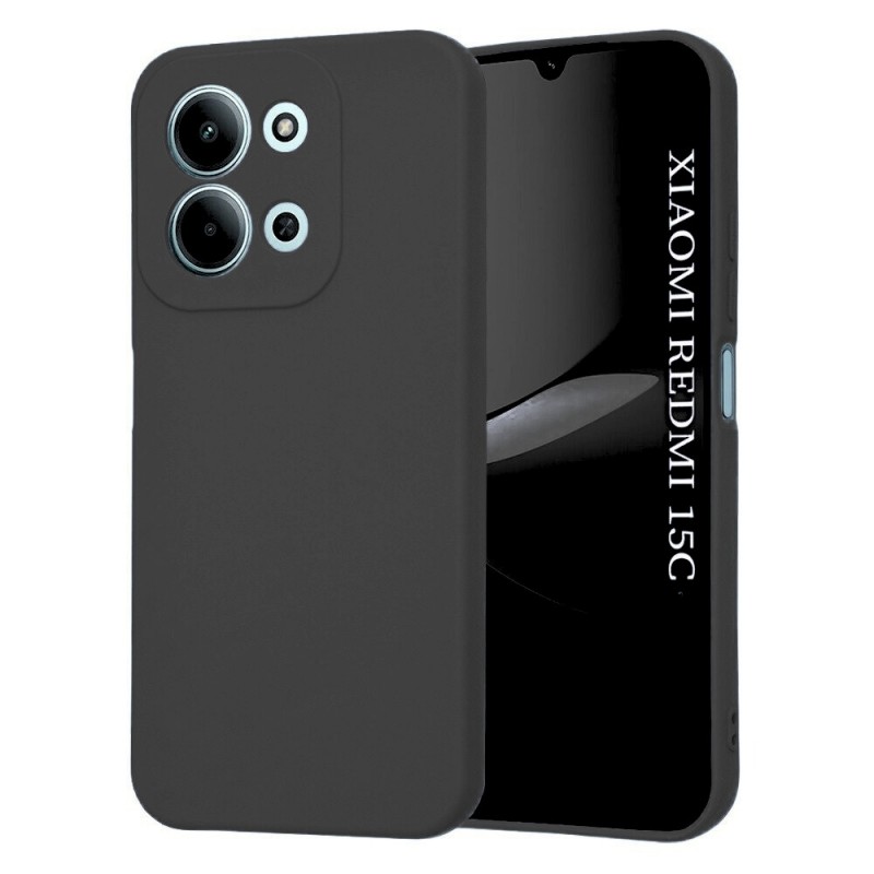 Силиконов кейс iPaky матиран, За Xiaomi Redmi 15C, Черен
