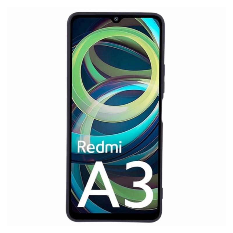 Силиконов кейс iPaky матиран, За Xiaomi Redmi A3, Черен