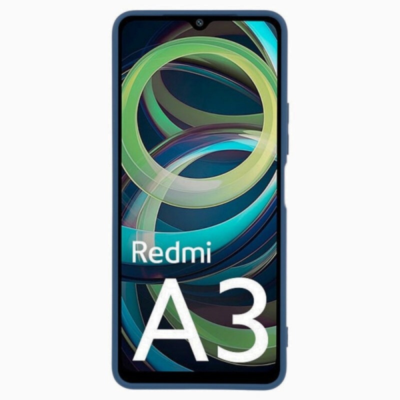 Силиконов кейс iPaky матиран, За Xiaomi Redmi A3, Тъмносин