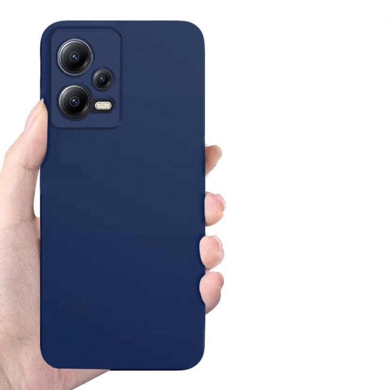 Силиконов кейс iPaky матиран, За Xiaomi Redmi Note 12 5G/Poco X5, Тъмносин