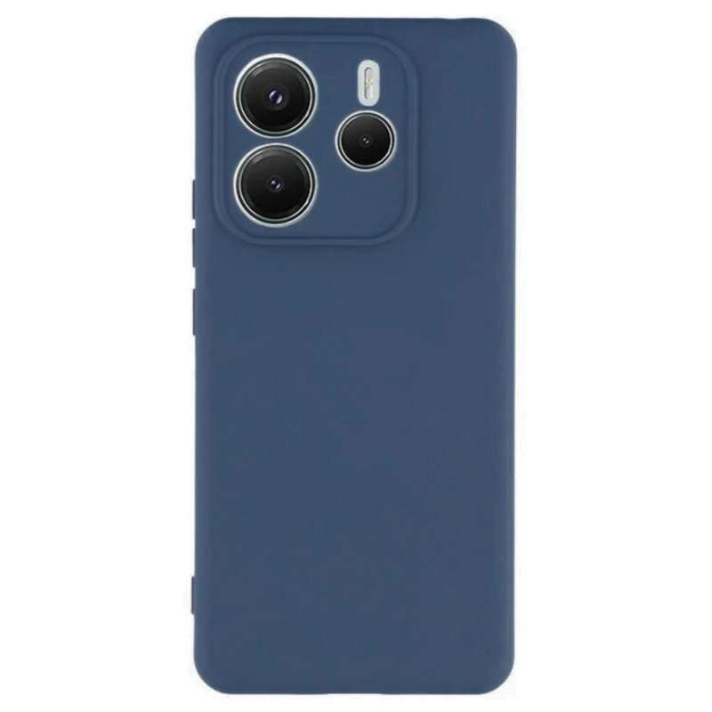 Силиконов кейс iPaky матиран, За Xiaomi Redmi Note 14, Тъмносин
