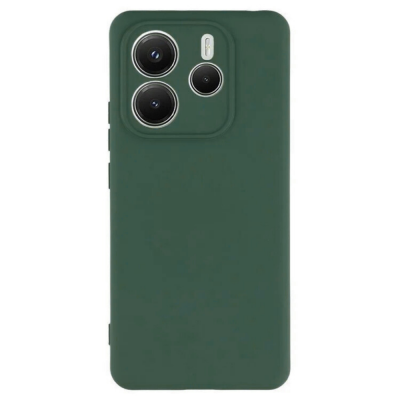 Силиконов кейс iPaky матиран, За Xiaomi Redmi Note 14 5G, Тъмнозелен