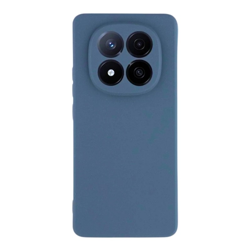 Силиконов кейс iPaky матиран, За Xiaomi Redmi Note 14 Pro 4G, Тъмносин