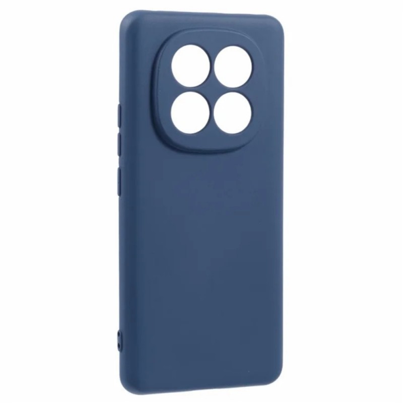 Силиконов кейс iPaky матиран, За Xiaomi Redmi Note 14 Pro+, Тъмносин