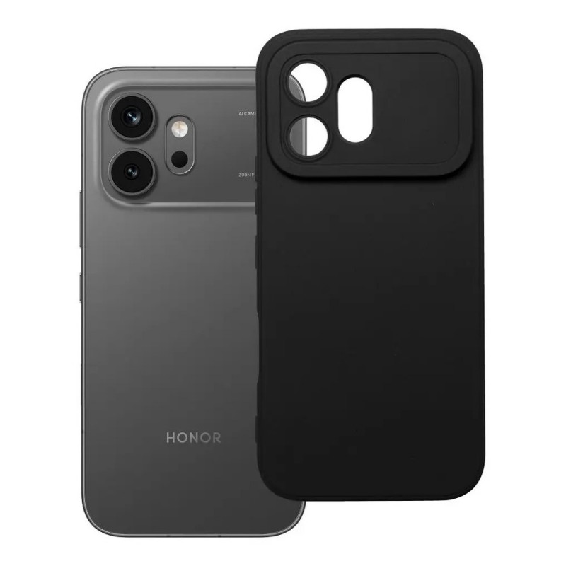 Силиконов кейс iPaky Solid матиран, За Honor 600, Черен