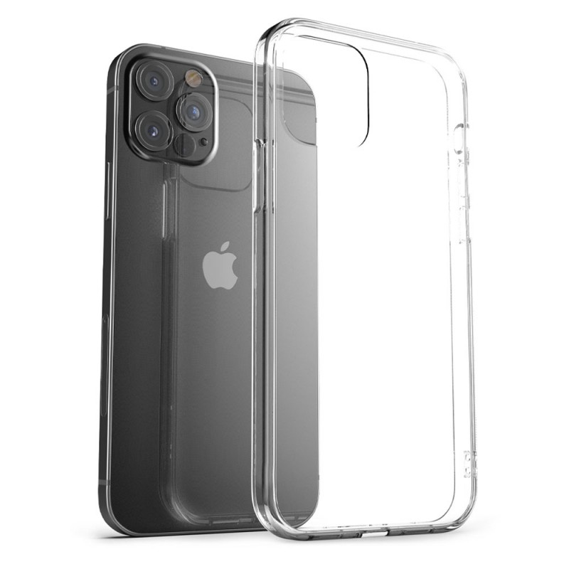 Силиконов кейс MBX 1.8-2mm, За iPhone 12/12 Pro (6.1), Прозрачен