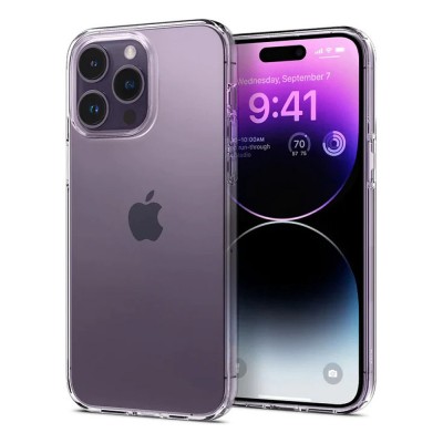 Силиконов кейс MBX 1.8-2mm, За iPhone 14 Pro (6.1), Прозрачен