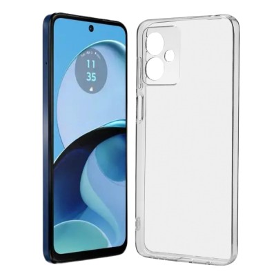 Силиконов кейс MBX 1.8-2mm, За Motorola Moto G14, Прозрачен