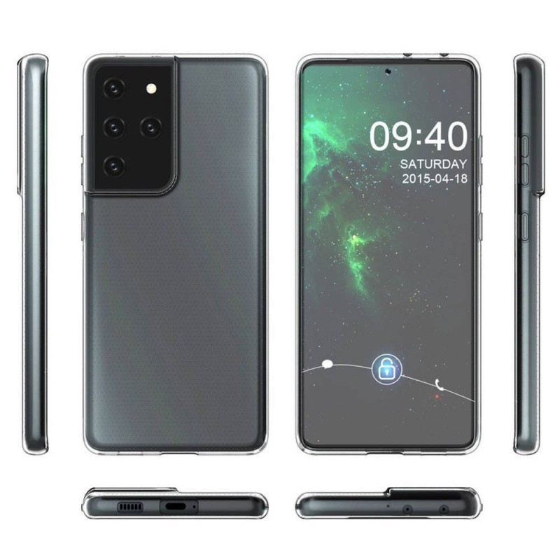 Силиконов кейс MBX 1.8-2mm, За Samsung Galaxy S21 (G991B), Прозрачен