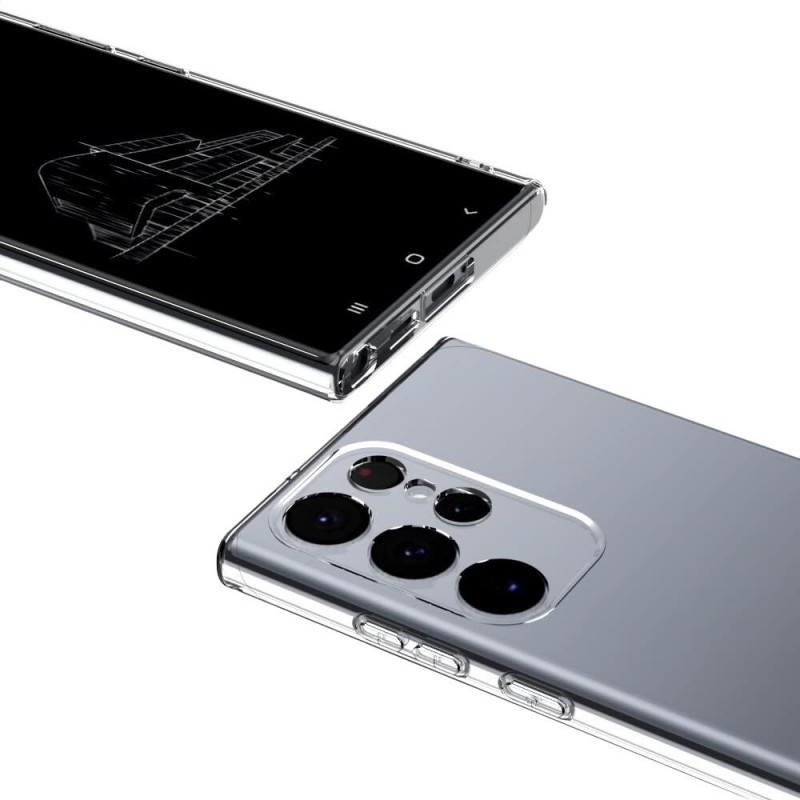 Силиконов кейс MBX 1.8-2mm, За Samsung Galaxy S23 Ultra (S918B), Прозрачен
