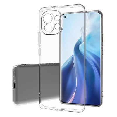 Силиконов кейс MBX 1.8-2mm, За Xiaomi Mi 11 Lite 4G/5G, Прозрачен