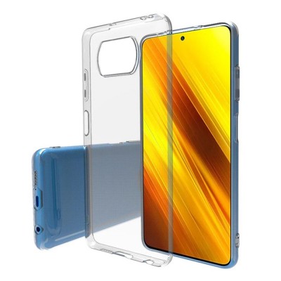 Силиконов кейс MBX 1.8-2mm, За Xiaomi Poco X3/X3 Pro, Прозрачен