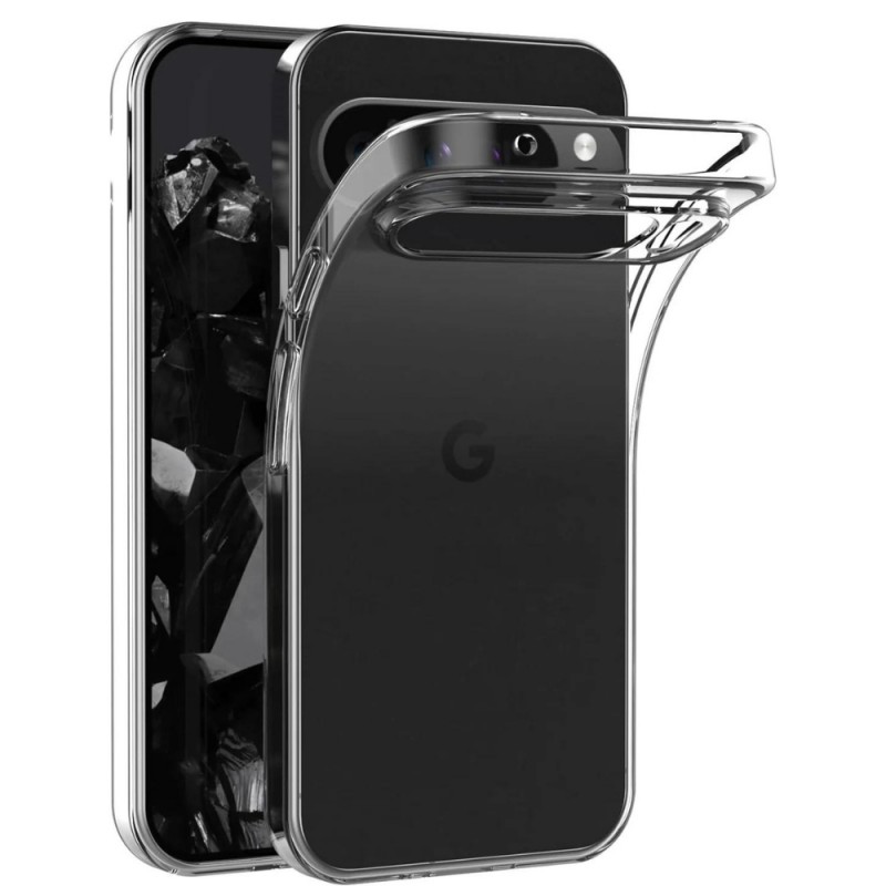 Силиконов кейс MBX 2mm, За Google Pixel 9/Pixel 9 Pro, Прозрачен