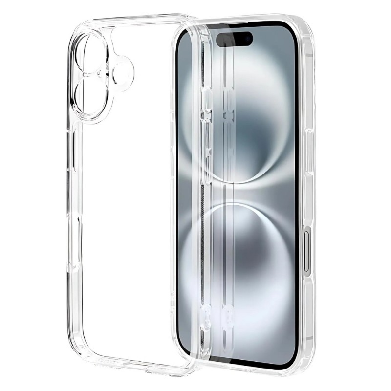 Силиконов кейс MBX 2mm, За iPhone 16 Plus (6.7), Прозрачен