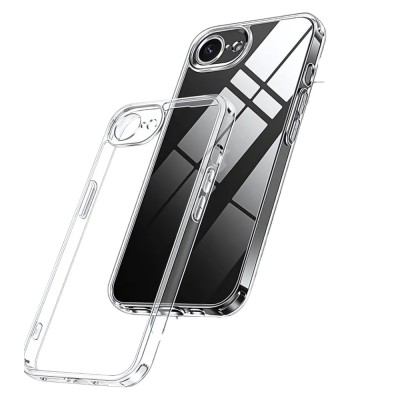Силиконов кейс MBX 2mm, За iPhone 16e / 17e, Прозрачен