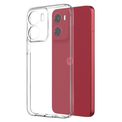 Силиконов кейс MBX 2mm, За Motorola Moto G05/E15, Прозрачен