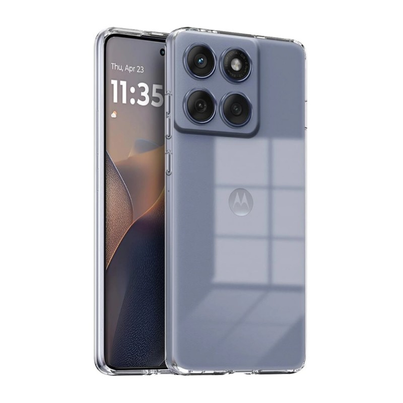 Силиконов кейс MBX 2mm, За Motorola Moto G57 Power, Прозрачен