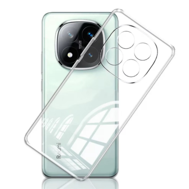 Силиконов кейс MBX 2mm, За Xiaomi Redmi Note 14 Pro 5G, Прозрачен