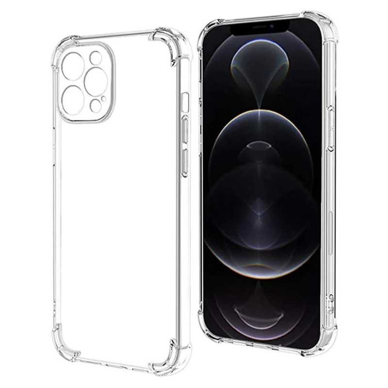 Силиконов кейс MBX Anti Shock 1.5mm, За iPhone 14 Plus (6.7), Прозрачен