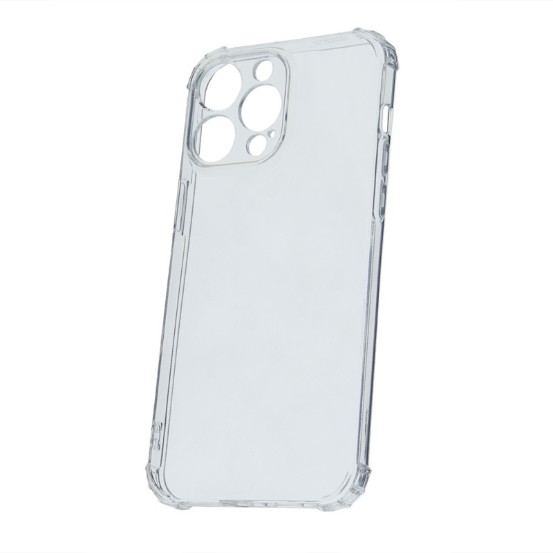 Силиконов кейс MBX Anti Shock 1.5mm, За iPhone 15 Pro (6.1), Прозрачен