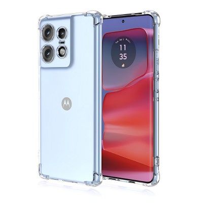 Силиконов кейс MBX Anti Shock 1.5mm, За Motorola Edge 50 Pro, Прозрачен