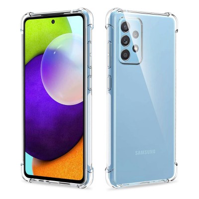 Силиконов кейс MBX Anti Shock 1.5mm, За Samsung Galaxy A52 4G/5G/A52s (A525F/A526B/A528B), Прозрачен