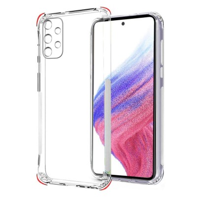 Силиконов кейс MBX Anti Shock 1.5mm, За Samsung Galaxy A53 5G (A536B), Прозрачен